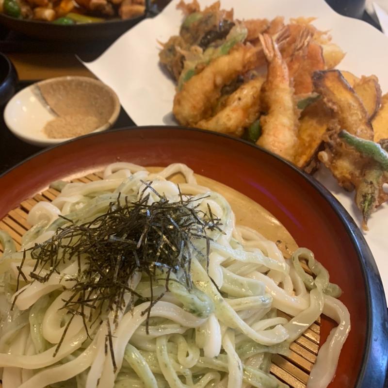 天ざるうどん(なすび)