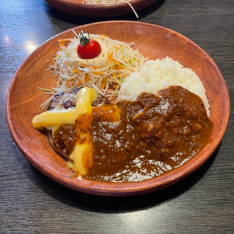 チーズカリーバーグディッシュ(びっくりドンキー 宇治槙島店 )