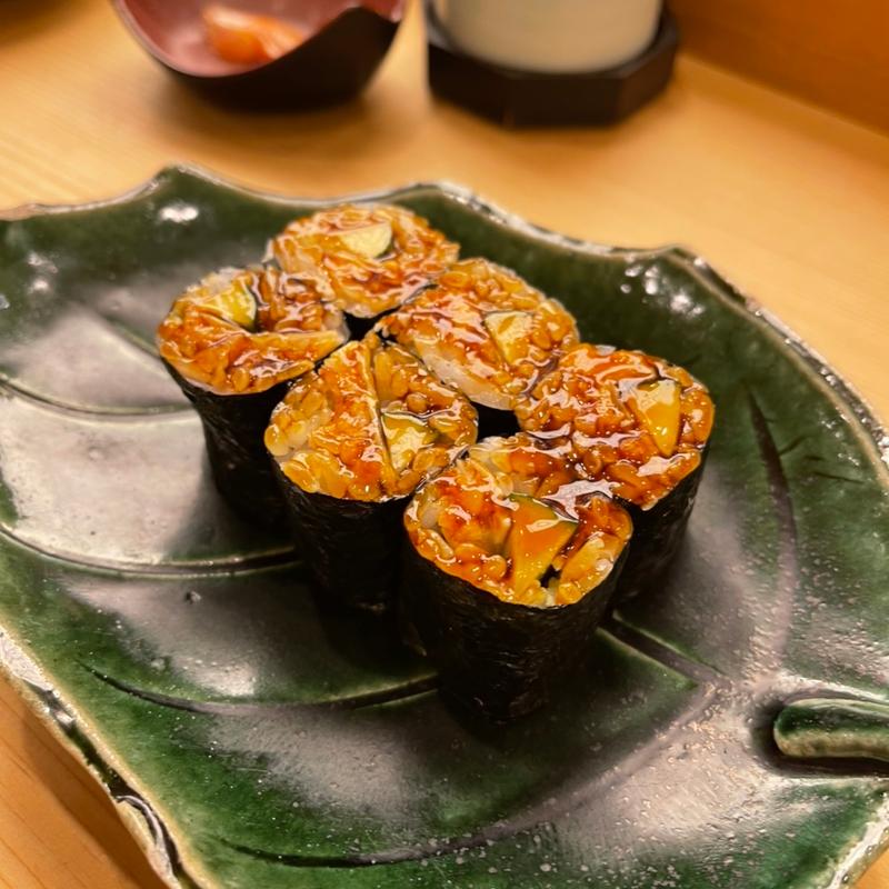 穴きゅう巻き(築地 寿司清 JR伊勢丹京都 11F)