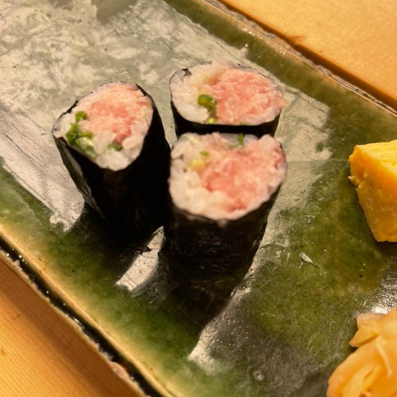 ねぎとろ巻き(築地 寿司清 JR伊勢丹京都 11F)