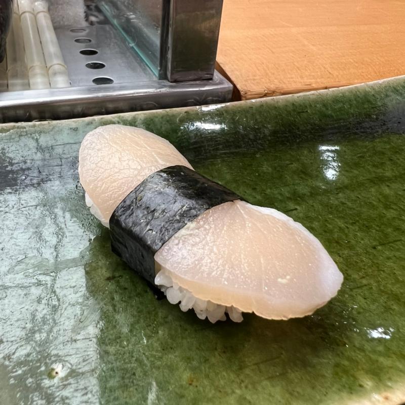 たいらぎ貝(築地 寿司清 JR伊勢丹京都 11F)