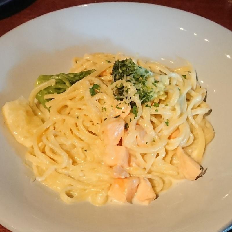 スモークサーモンの無農薬レモンのクリームソース(THE RIGOLETTO ocean club)