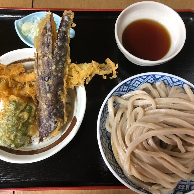 穴子丼ランチ（穴子一本＋もりうどん）(田舎 うどん てつ)