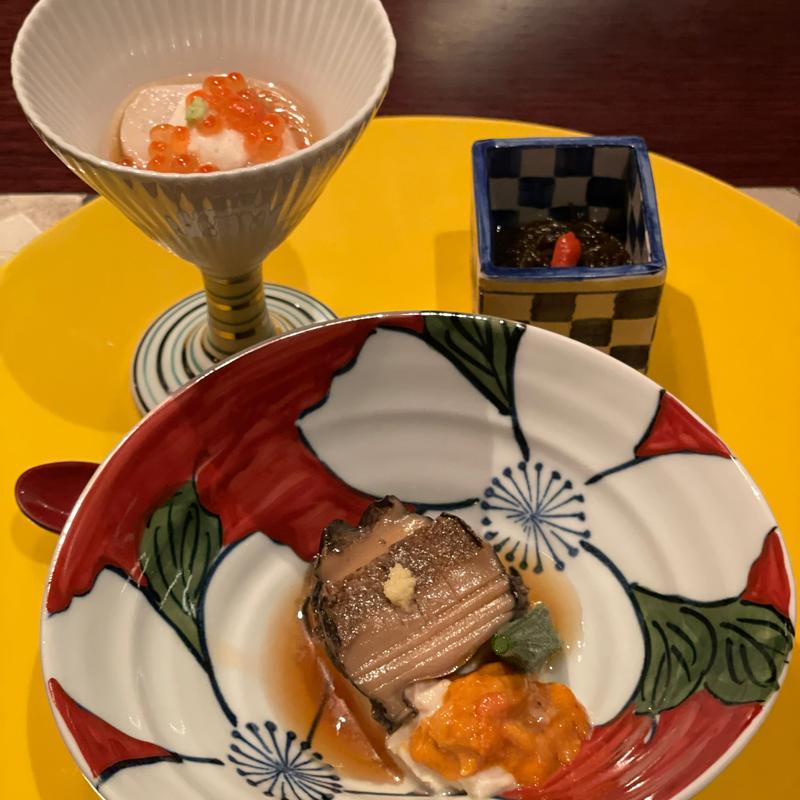 桃源コースの前菜(日本料理　箱根　華暦 )