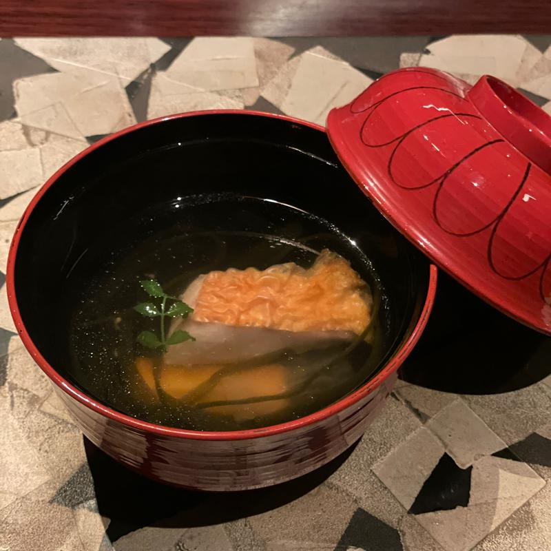 桃源コースの吸い物(日本料理　箱根　華暦 )