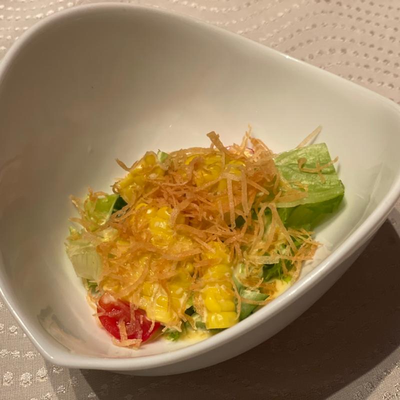 朝食セットのとうもろこしのサラダ(翆陽 エクシブ箱根離宮 （スイヨウ）)