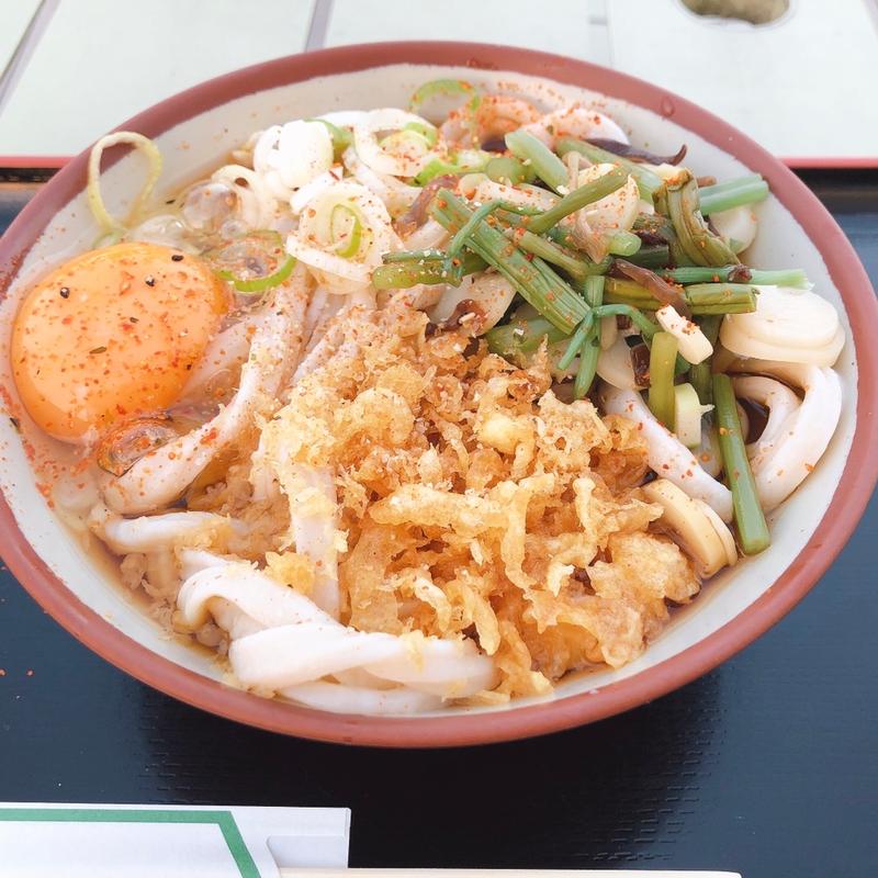 月見うどん(かるかや　西武池袋店)