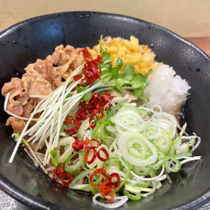 冷やし肉おろし蕎麦(ゆで太郎 大鳥居店)