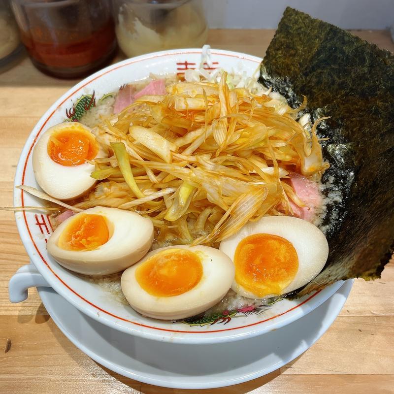 背脂ネギらーめん(東京背脂らーめん 麺王 渋谷本店)