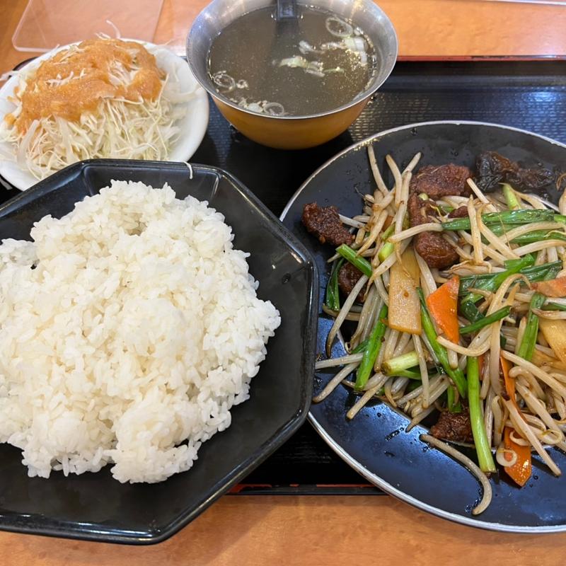 ニラレバ定食(味の店 錦 緑が丘店 )