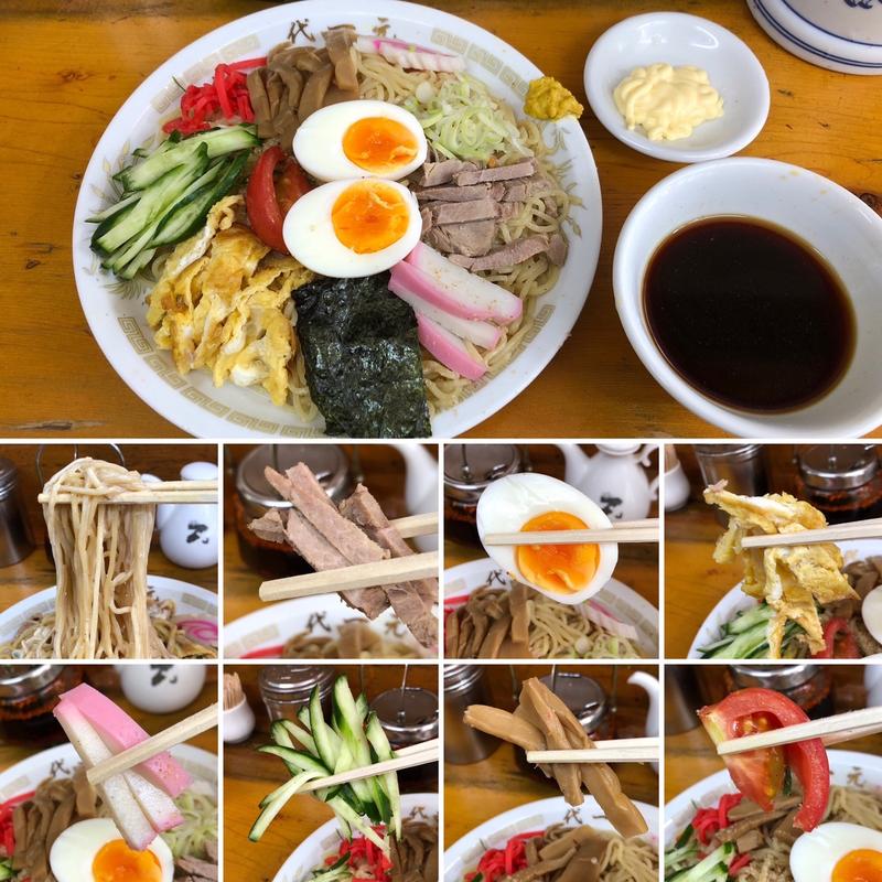 冷し大盛五目そば(代一元 中野店)