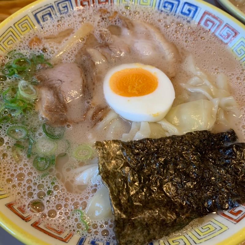 昔ワンタンメン(大砲ラーメン 吉井店)