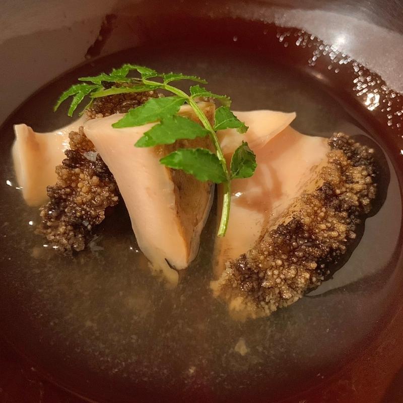 蒸しあわび(ごずこん )