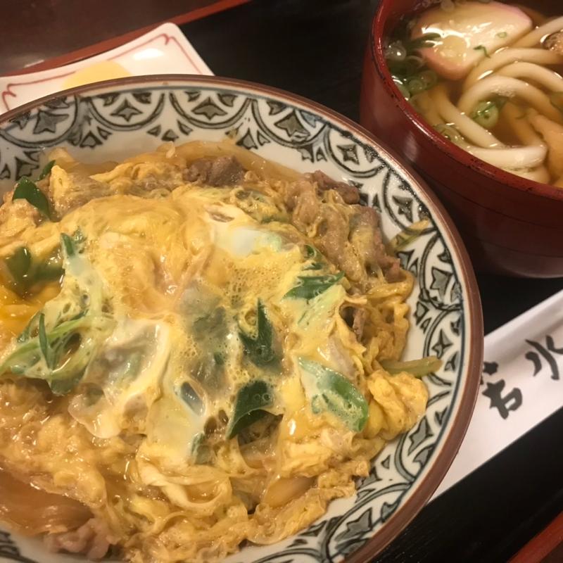 他人丼ミニうどんセット(若水(わかみず))