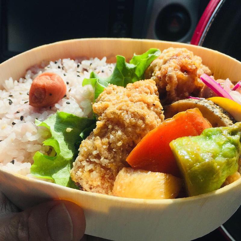 から揚げ弁当(日当山無垢食堂)