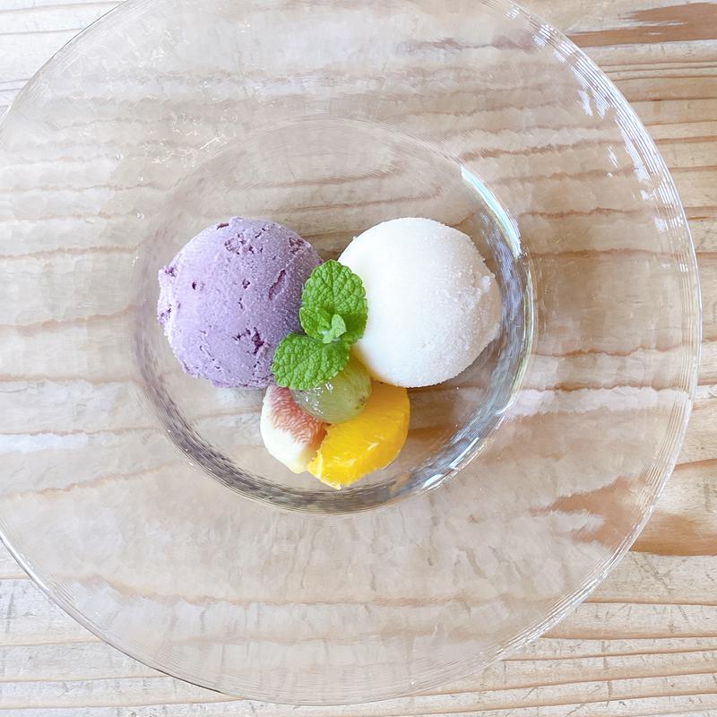 自家製アイス<2種>(カフェドミーミ（Café de mimi）)