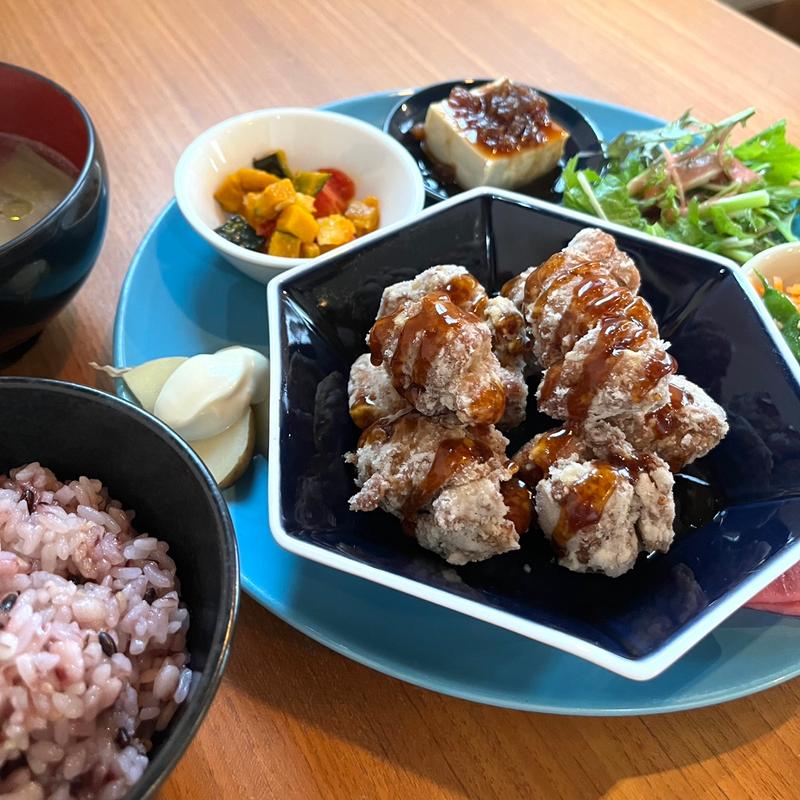 大豆のからあげ定食(お野菜食堂カラコマ)
