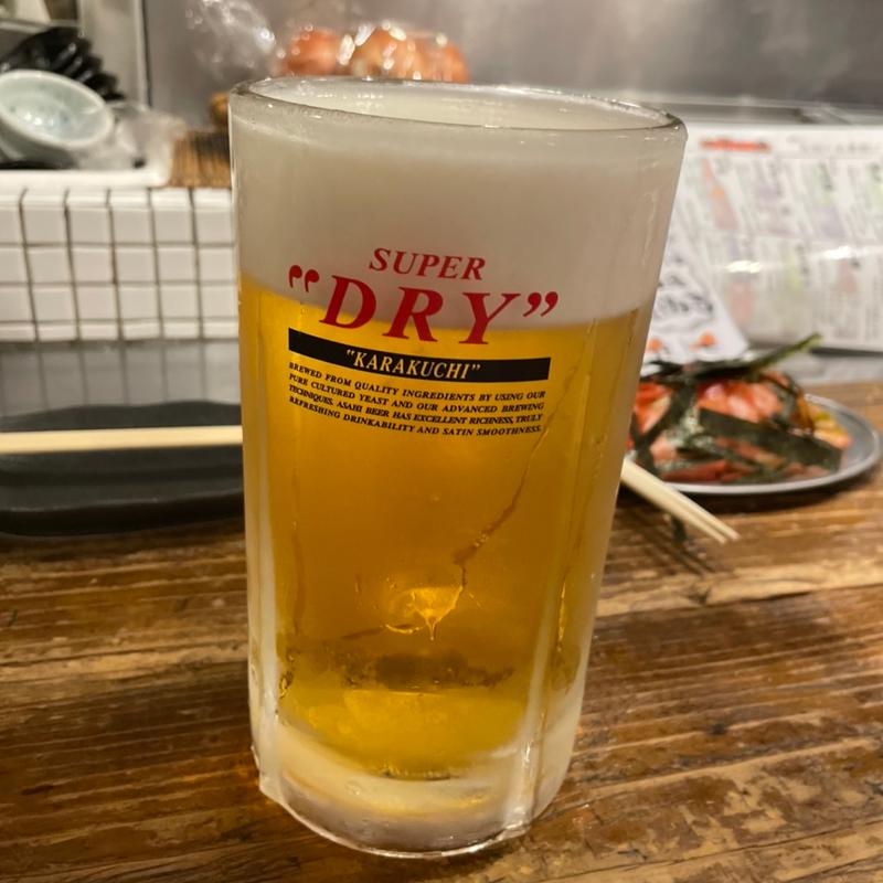 メガ生ビール(佐賀県三瀬村 ふもと赤鶏 田町店)