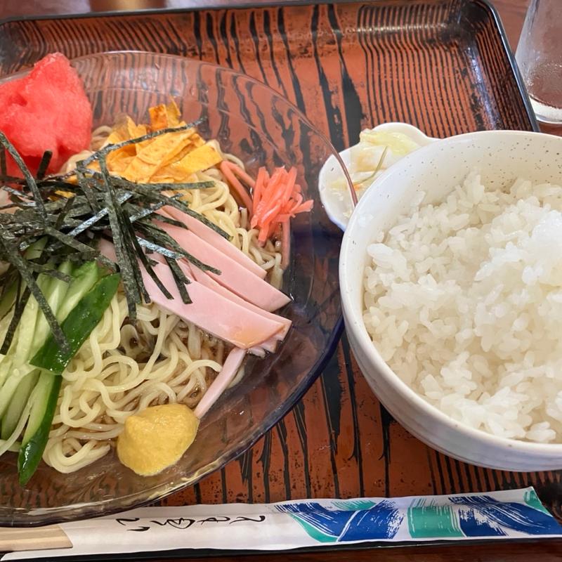 冷やし中華+半ライス(渋谷食堂 )