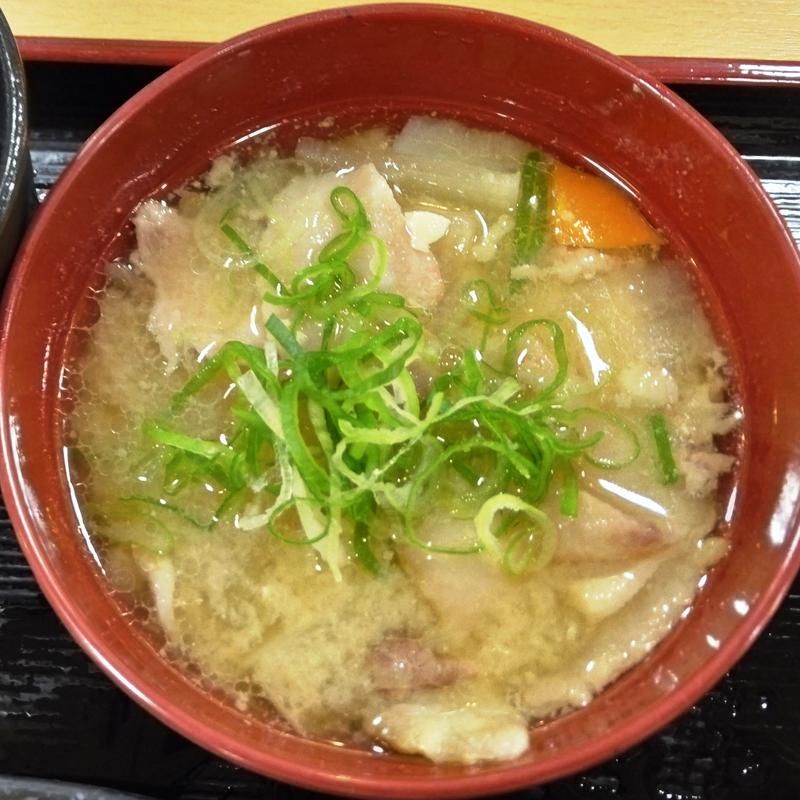 ハーフ豚汁(大衆食堂 半田屋 東口BiVi店 )