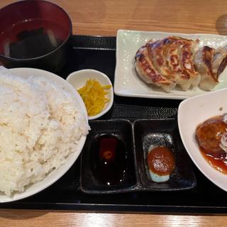 餃子&甘酢肉団子定食(餃子食堂つるかめ)