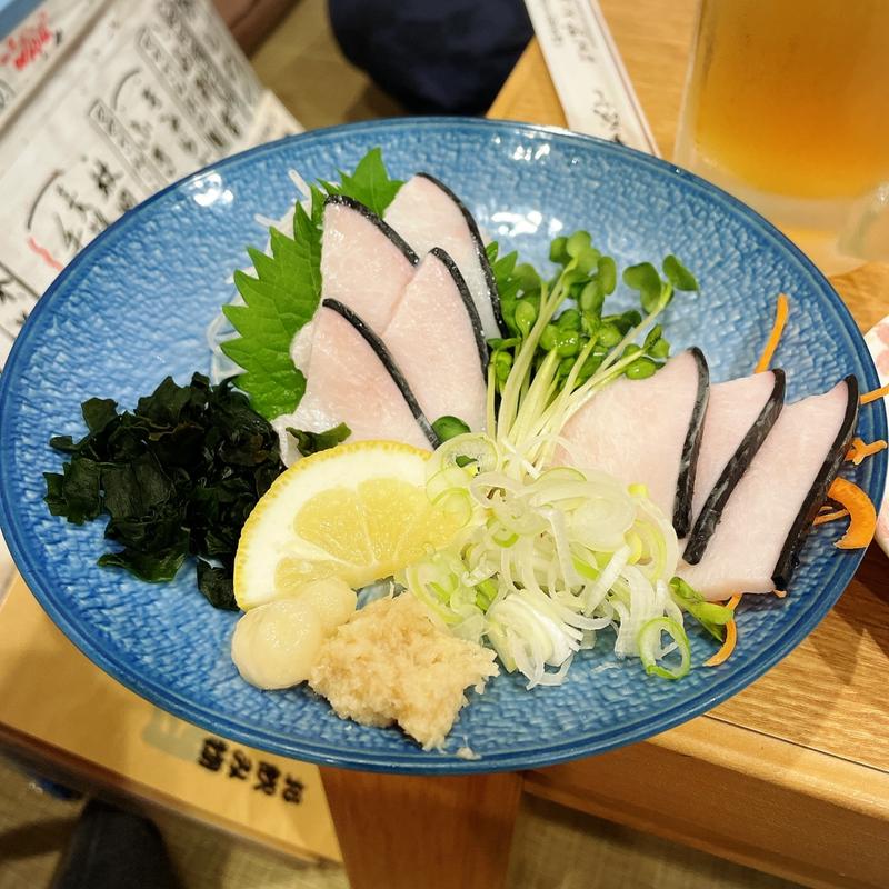 くじら白皮刺(割烹 味とめ （あじとめ）)