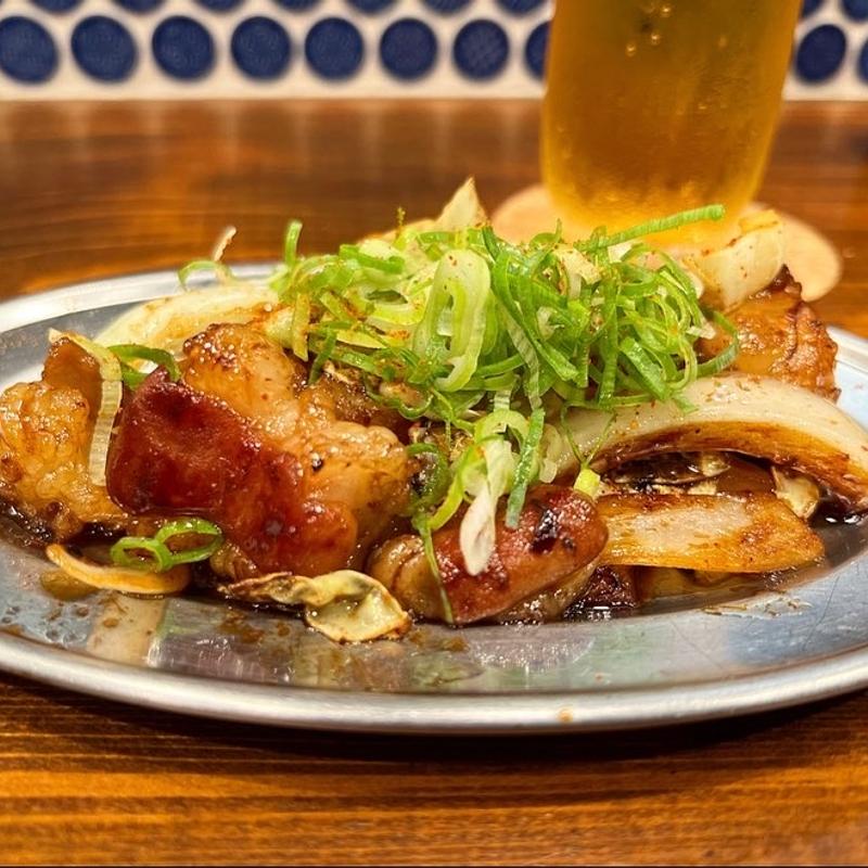 ホルモン焼き(鉄板フタゴヤ富小路)