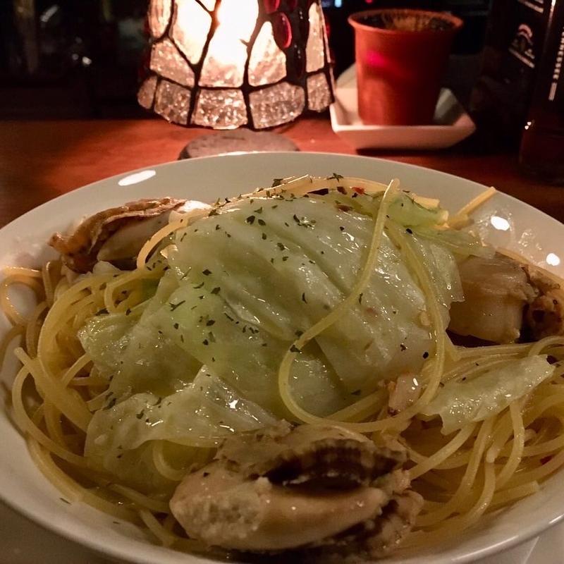 ホタテとキャベツのアンチョビパスタ(cocktail Coffee＆Dart MOBYDICK)