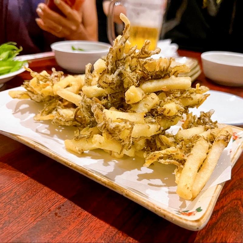 もずくとポテトのかき揚げ(かなさんどー )