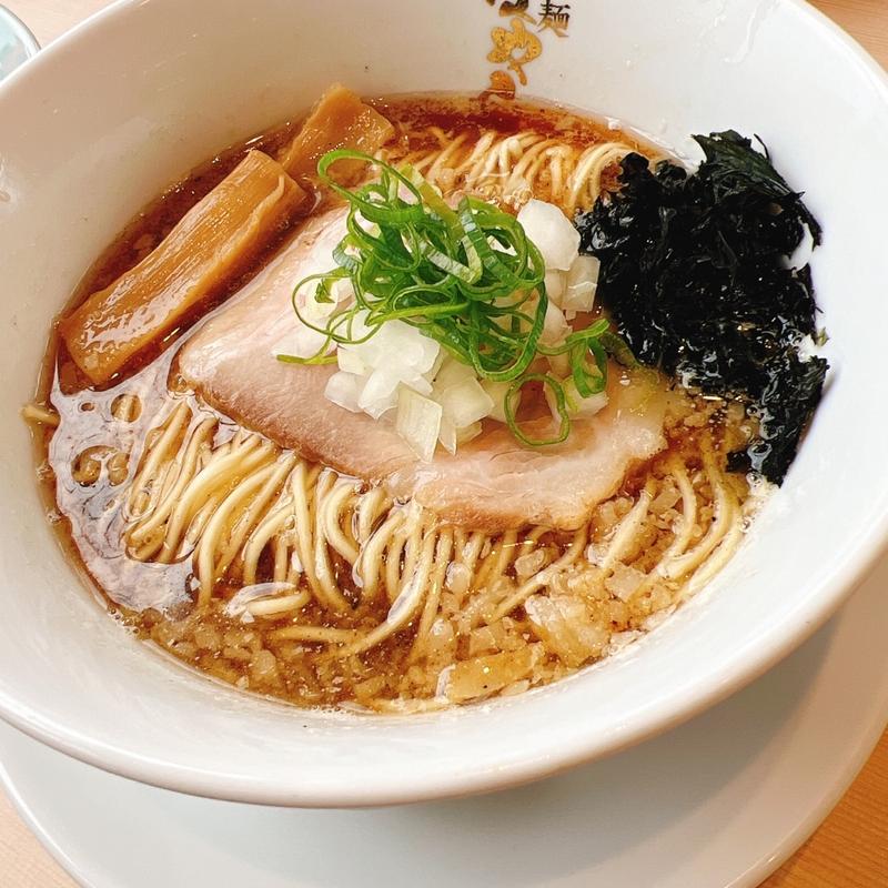 背脂煮干しそば(らぁ麺はやし田　成田店)