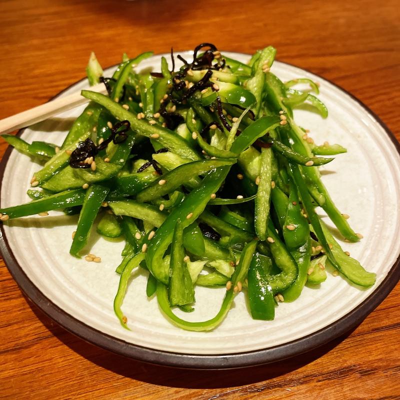 ピーマンこんぶ和え(メシ酒場 鈴木ちゃん)