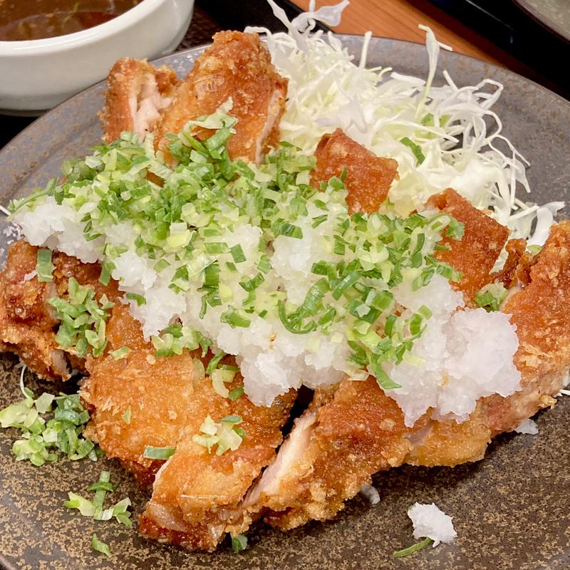 ネギおろしからあげ定食(からやま 大阪生野小路店)