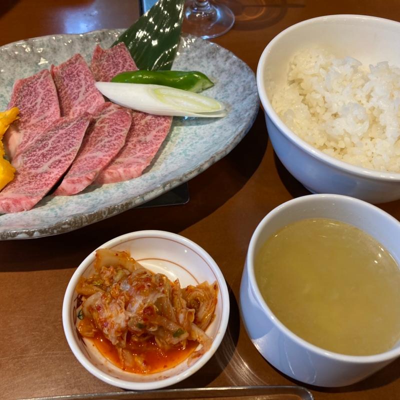 上カルビ定食(焼肉じゅうじゅう)