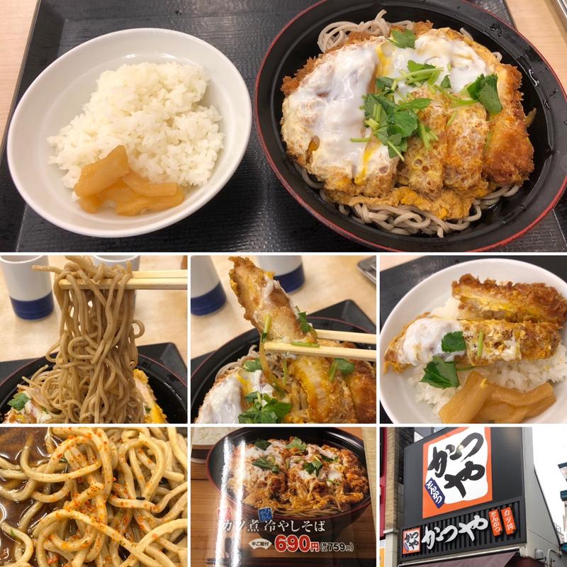カツ煮冷やしそば(かつや 高円寺北口店)