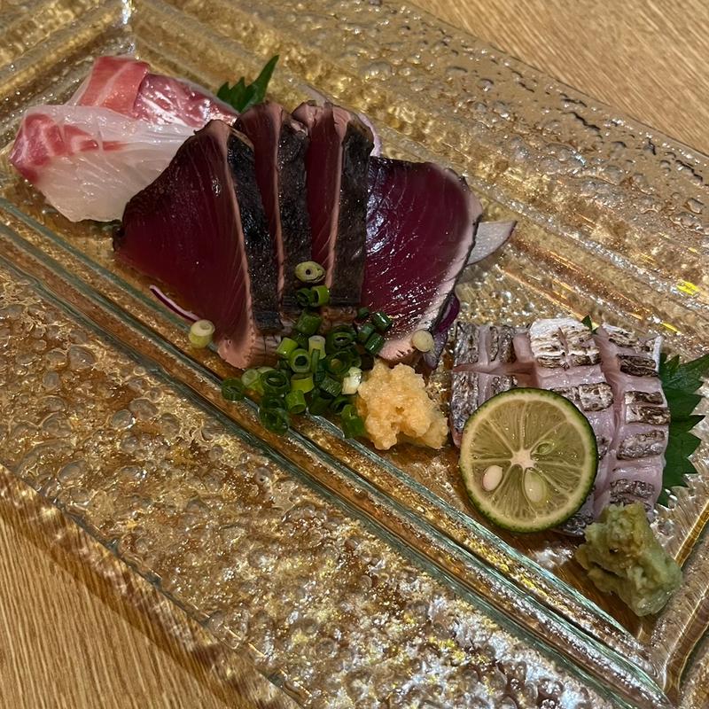 刺身3点盛り(海鮮・かき・沖縄料理　わ)