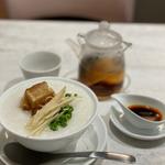 チャイニーズアフタヌーンティー(お粥、プーアール茶)