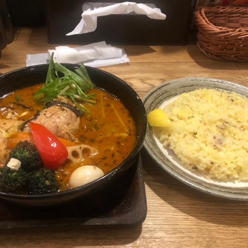 やわらかチキンレッグと野菜(スープカレーGARAKU 札幌)