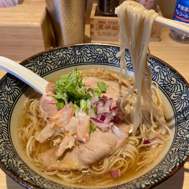 金目鯛塩そば(鴨と上州地鶏 中華そば 獅)