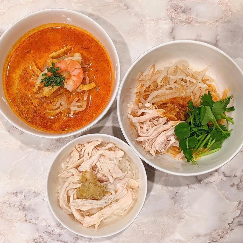 ラクサS チキンライスS シャンユー麺M(シンガポール ホリック ラクサ （SINGAPORE HOLIC LAKSA）)