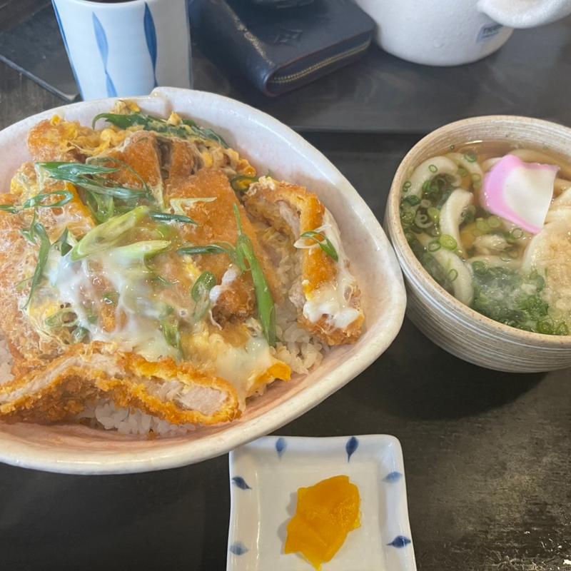 カツ丼ミニうどんセット(ふじきち)