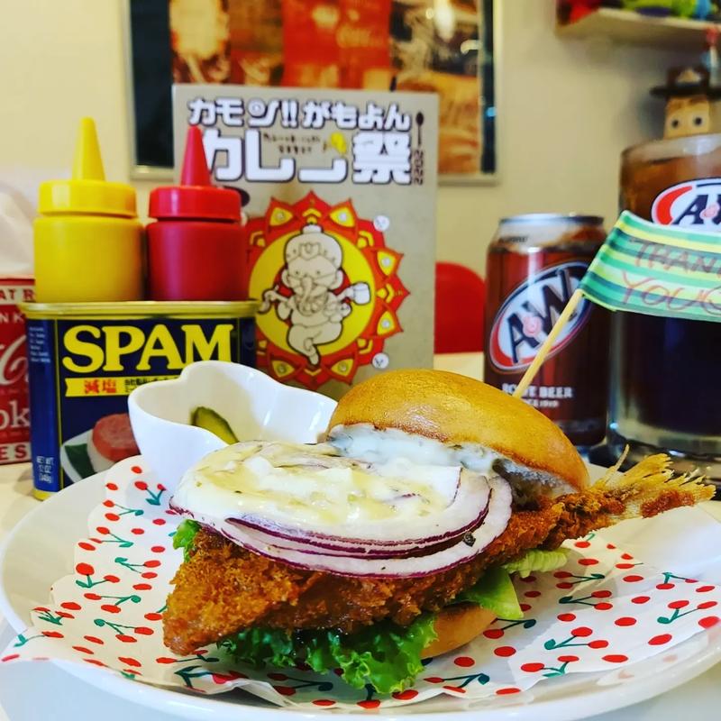 アジフライカレーベーグル(13Diner)