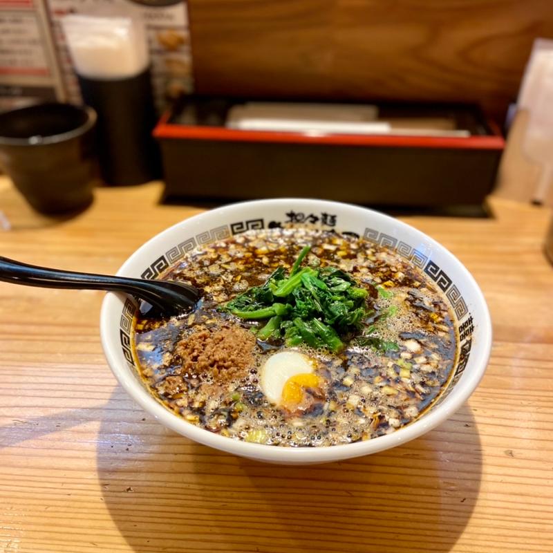黒の担々麺(担々麺あづま屋 店屋町店)
