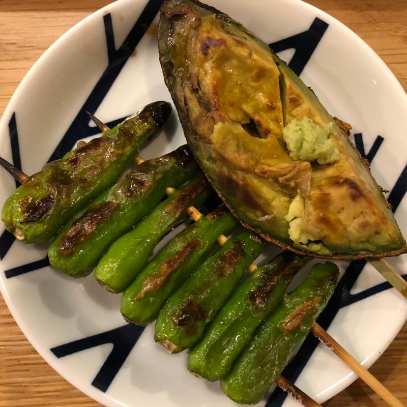 アボカド・ししとう(あぶりどり バリ鳥 恵比寿 （バリチョウ）)