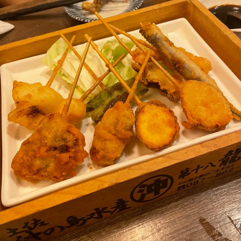 串カツ盛り合わせ(土佐わら焼き 龍神丸 西神中央店)