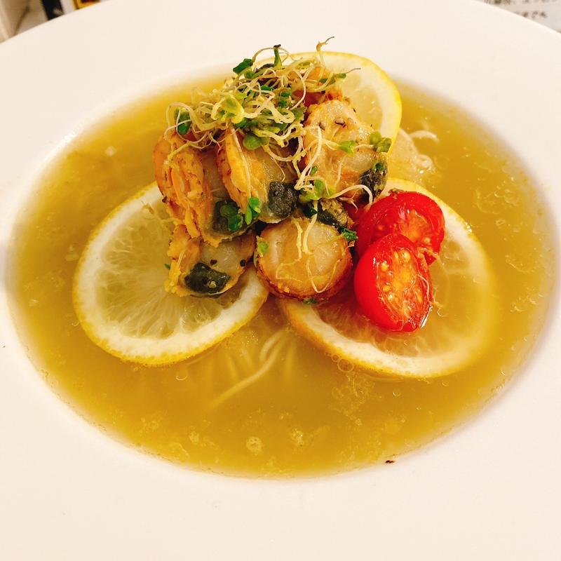 冷やしホタテ塩バター(オコメノカミサマ)