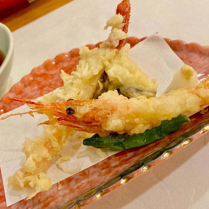 香住カニ足・甘えび天ぷら(休暇村　竹野海岸 )