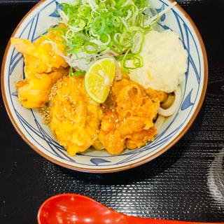 タル鶏天ぶっかけうどん(丸亀製麺 新潟中央店 （まるがめせいめん）)