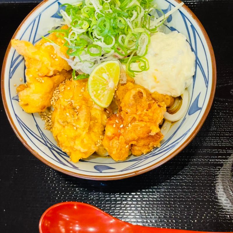 タル鶏天ぶっかけうどん(丸亀製麺 新潟中央店 （まるがめせいめん）)