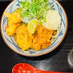 タル鶏天ぶっかけうどん