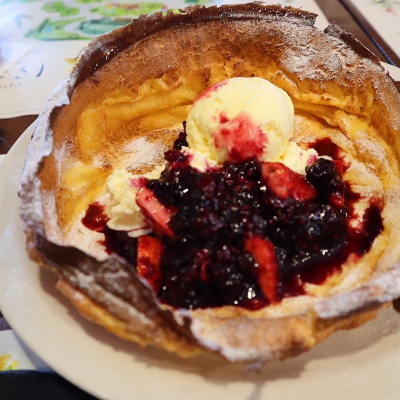 いちごのドイツ風パンケーキ(しらさぎ邸 )